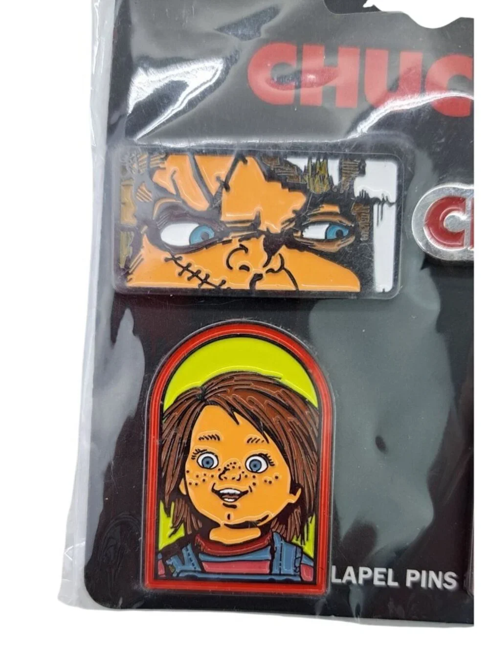 Chucky Lapel Pins Set of 4 Child's Play Bioworld Official Merchandise Horror New